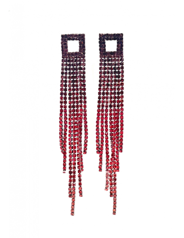 Boucles D'Oreilles Nova Rouges la livraison gratuite